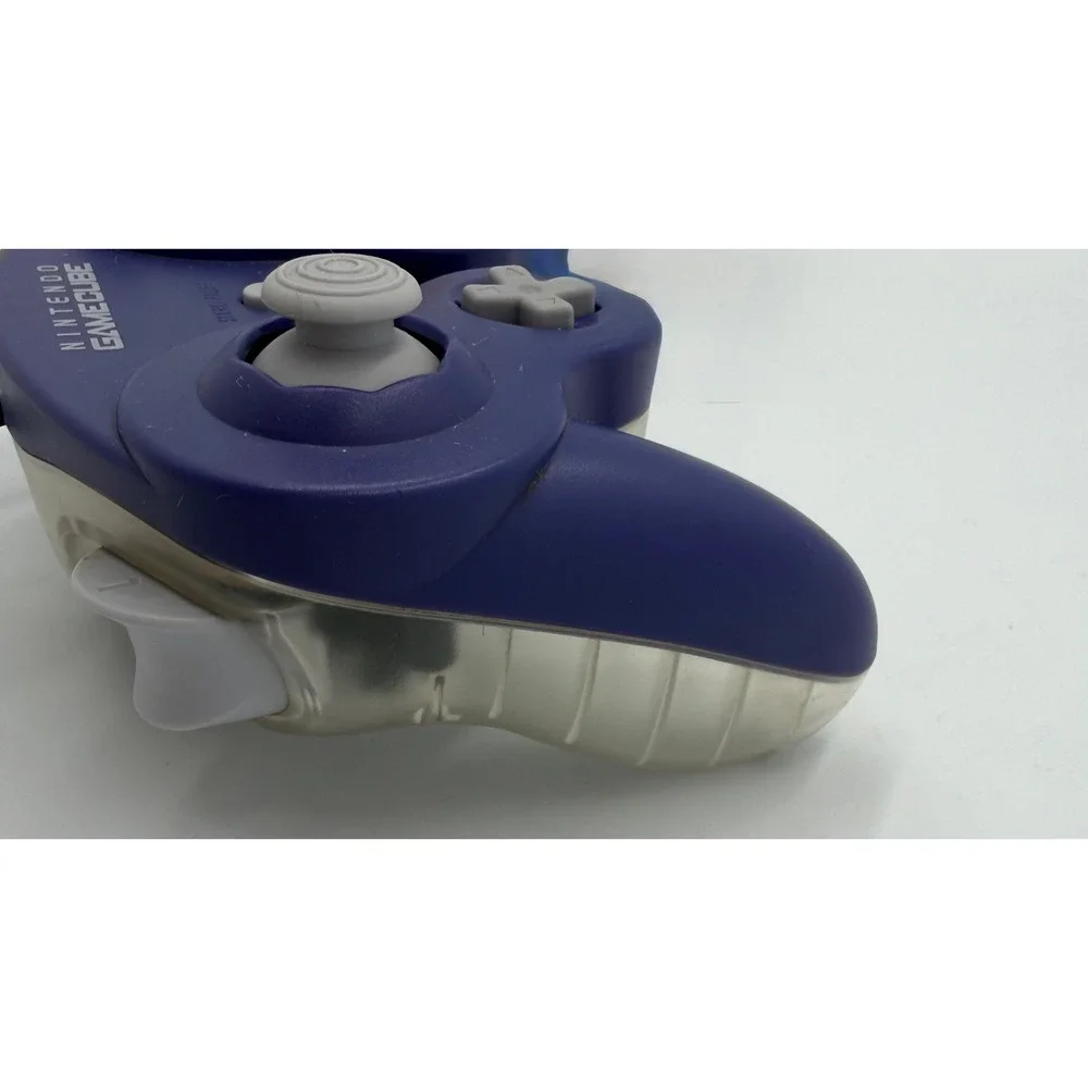 Nintendo‎ GameCube Controller Indigo Clear OEM DOL-003 Purple Translucent Tested